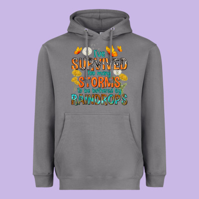 I've Survived Too Many Storms Heavyweight Hoodie Designed By Texasbilliewilder