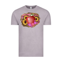 Vintage Zinc apple sunflower back to school background Vintage Tee - AdoDesignShop