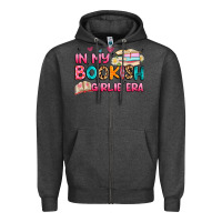Charcoal Heather in my bookish girlie era Zipper Hoodie - Artiststas