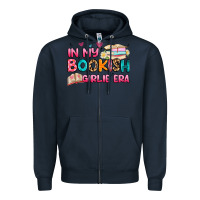 Navy in my bookish girlie era Zipper Hoodie - Artiststas