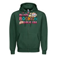 Sports Green in my bookish girlie era Zipper Hoodie - Artiststas