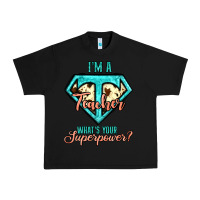 Black i'm a teacher what's your superpower cowhide Urban Heavy Tee - Jasminsmagicworld