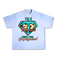 Grape Ice i'm a teacher what's your superpower cowhide Urban Heavy Tee - Jasminsmagicworld