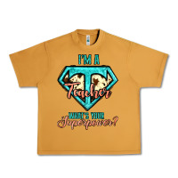 Peanut Butter i'm a teacher what's your superpower cowhide Urban Heavy Tee - Jasminsmagicworld