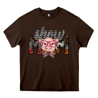 Chocolate Brown show mom Heavy Core Tee - SublimationCraftShop