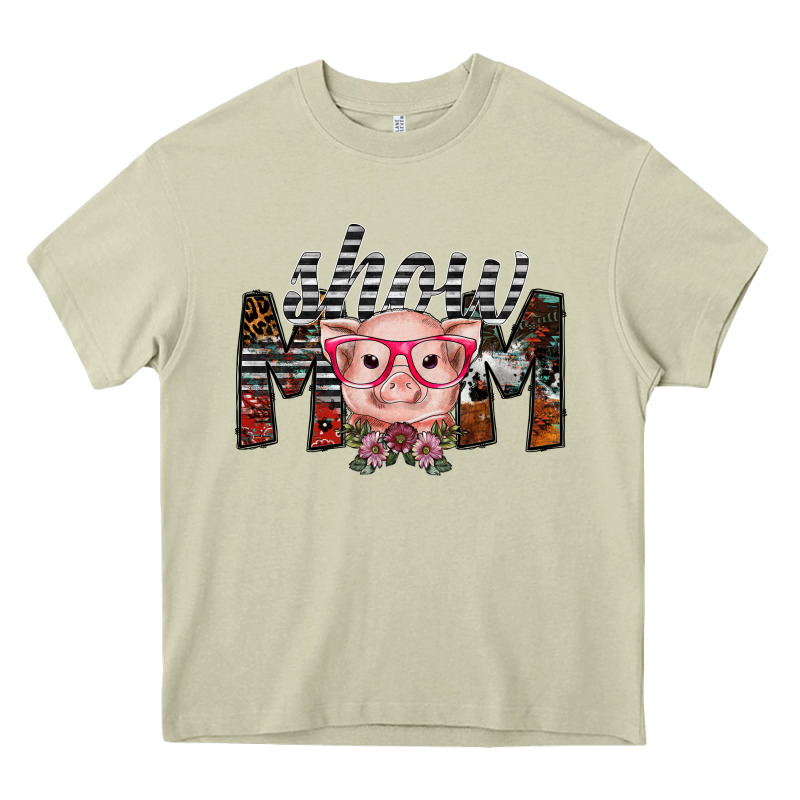 Show Mom Heavy Core Tee by SublimationCraftShop | Teevron