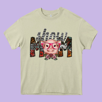 Show Mom Heavy Core Tee Designed By Sublimationcraftshop