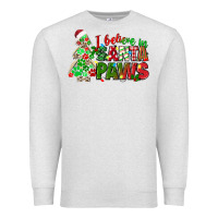 Oatmeal Heather i believe in santa paws Premium Sweatshirt - texasbilliewilder