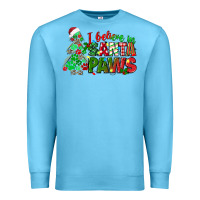 Ocean Blue i believe in santa paws Premium Sweatshirt - texasbilliewilder