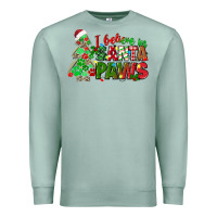 Seafoam i believe in santa paws Premium Sweatshirt - texasbilliewilder