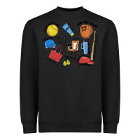 Black softball mom Heavyweight Sweatshirt - MaliasSmallBusiness