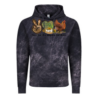 Cloud Black Peace Love New Hampshire Red Chicken Vintage Hoodie - LillyAllenDesigns