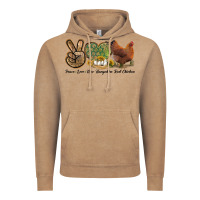 Vintage Coffee Peace Love New Hampshire Red Chicken Vintage Hoodie - LillyAllenDesigns