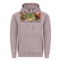 Peace Love New Hampshire Red Chicken Vintage Hoodie | Teevron