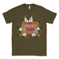 Army Green howdy easter Classic Tee - MaliasSmallBusiness