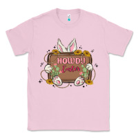 Bubblegum Pink howdy easter Classic Tee - MaliasSmallBusiness