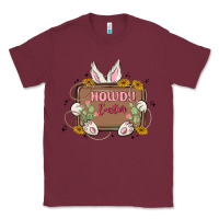 Burgundy howdy easter Classic Tee - MaliasSmallBusiness