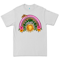 Dove Grey summer sun rainbow Premium Tee - HRA Design Shop