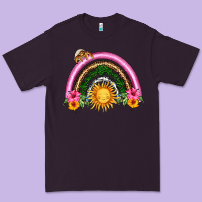 Summer Sun Rainbow Premium Tee Designed By Hra Design Shop