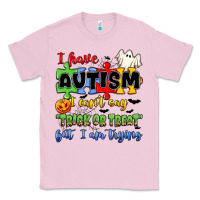 Bubblegum Pink i have autism i can't say trick or treat Classic Tee - JahusDesignShop