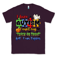 Plum i have autism i can't say trick or treat Classic Tee - JahusDesignShop