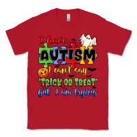 Red i have autism i can't say trick or treat Classic Tee - JahusDesignShop