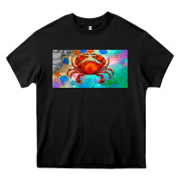Black crab license plate Heavy Core Tee - BarkalooDesign