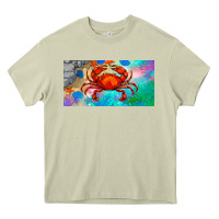 Mossy crab license plate Heavy Core Tee - BarkalooDesign