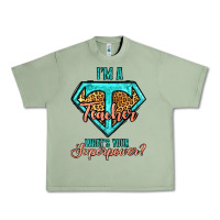 Oil Green i'm a teacher what's your superpower leopard Urban Heavy Tee - Jasminsmagicworld