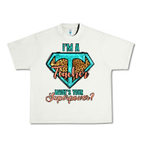 Pistachio i'm a teacher what's your superpower leopard Urban Heavy Tee - Jasminsmagicworld