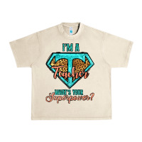 Sandshell i'm a teacher what's your superpower leopard Urban Heavy Tee - Jasminsmagicworld