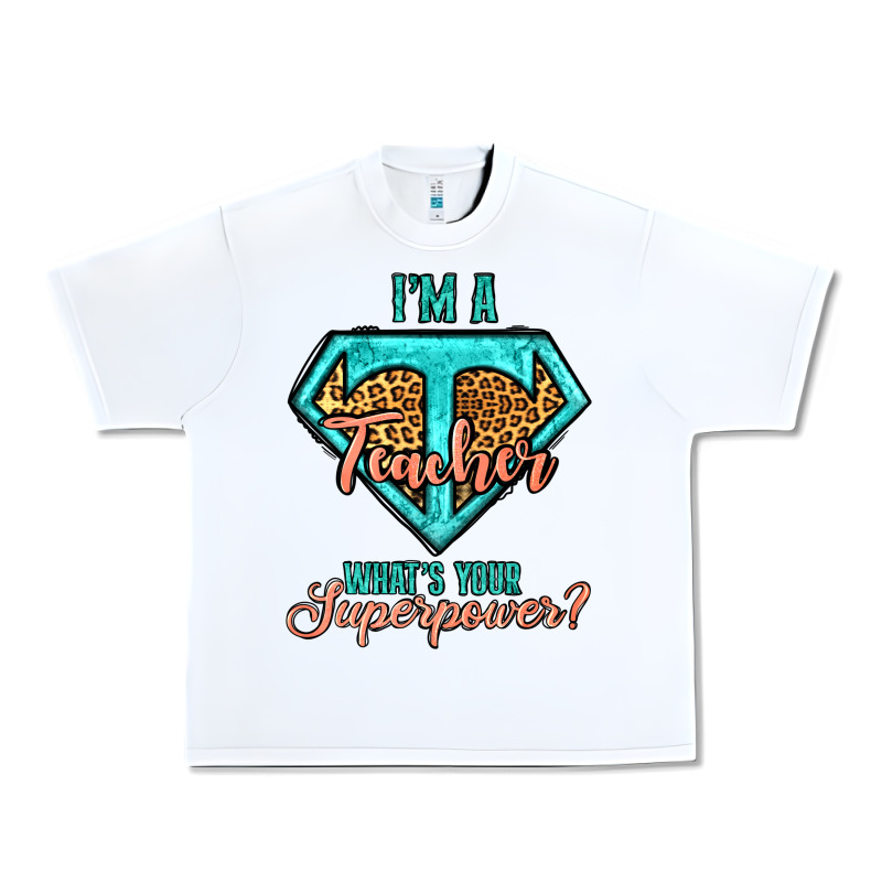 I'm A Teacher What's Your Superpower Leopard Urban Heavy Tee by Jasminsmagicworld | Teevron