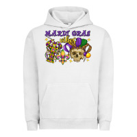 Pigment Lunar Rock Mardi Gras vibes skull Urban Hoodie - FaDigitalArtStudio