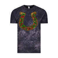 Cloud Black Christmas Horseshoe Vintage Tee - Jasminsmagicworld