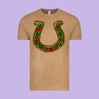 Christmas Horseshoe Vintage Tee Designed By Jasminsmagicworld