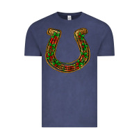 Vintage Denim Christmas Horseshoe Vintage Tee - Jasminsmagicworld