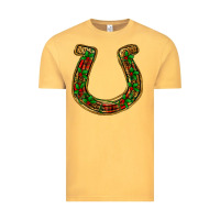Vintage Mustard Christmas Horseshoe Vintage Tee - Jasminsmagicworld