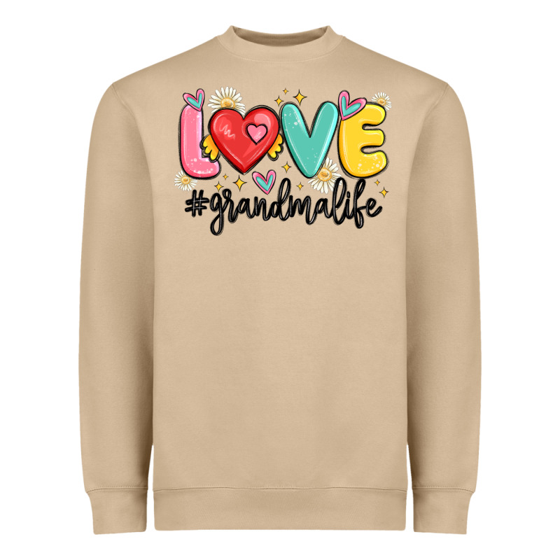 Love Grandma Life Heavyweight Sweatshirt by MaliasSmallBusiness | Teevron