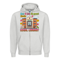 Dove Grey hot girls support their local library Zipper Hoodie - Artiststas