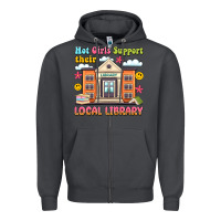 Smoke hot girls support their local library Zipper Hoodie - Artiststas