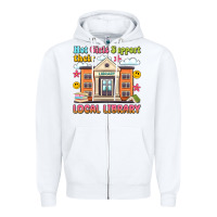 White hot girls support their local library Zipper Hoodie - Artiststas