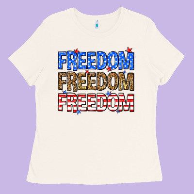 Freedom Freedom Freedom Ladies Tee Designed By Neo Western