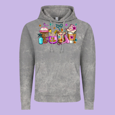 Hair Hustler Coffee Vintage Hoodie Designed By Jasminsmagicworld