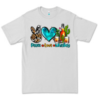 Dove Grey peace love whiskey Premium Tee - AdoDesignShop