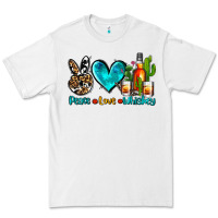 White peace love whiskey Premium Tee - AdoDesignShop