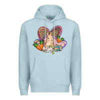 Blue Mist Easter heart Easter Day Premium Hoodie - HowdyJamesFarm