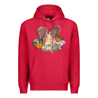 Cardinal Easter heart Easter Day Premium Hoodie - HowdyJamesFarm