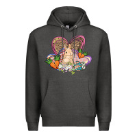 Charcoal Heather Easter heart Easter Day Premium Hoodie - HowdyJamesFarm