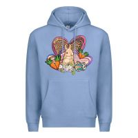 Colony Blue Easter heart Easter Day Premium Hoodie - HowdyJamesFarm