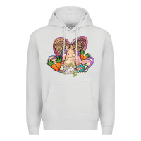 Dove Grey Easter heart Easter Day Premium Hoodie - HowdyJamesFarm